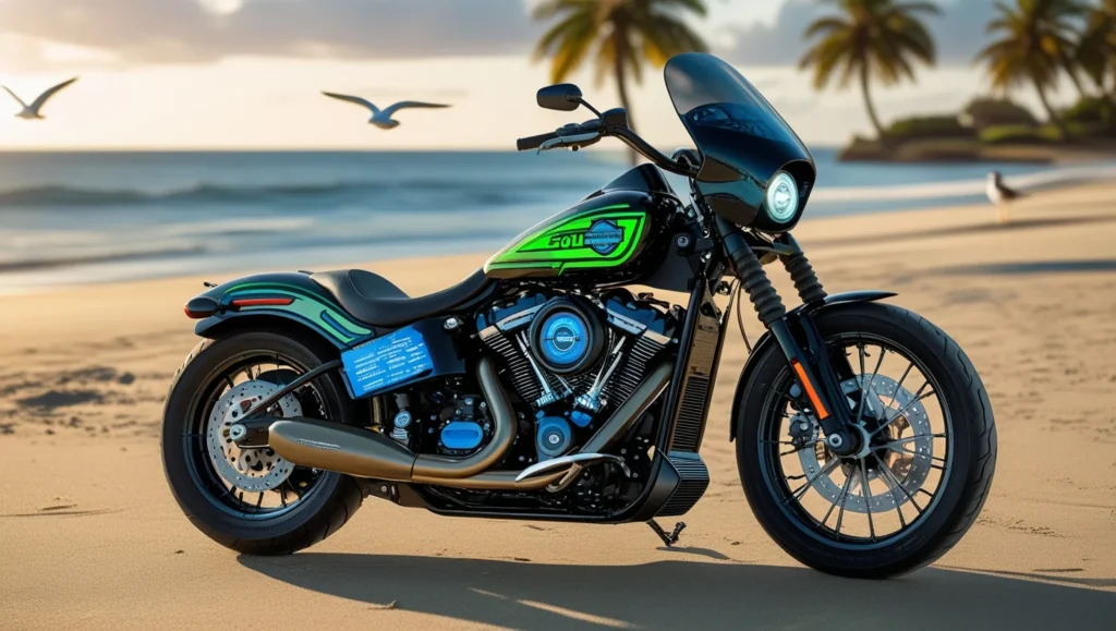 Solar-Powered Harley Davidson Motorcycle